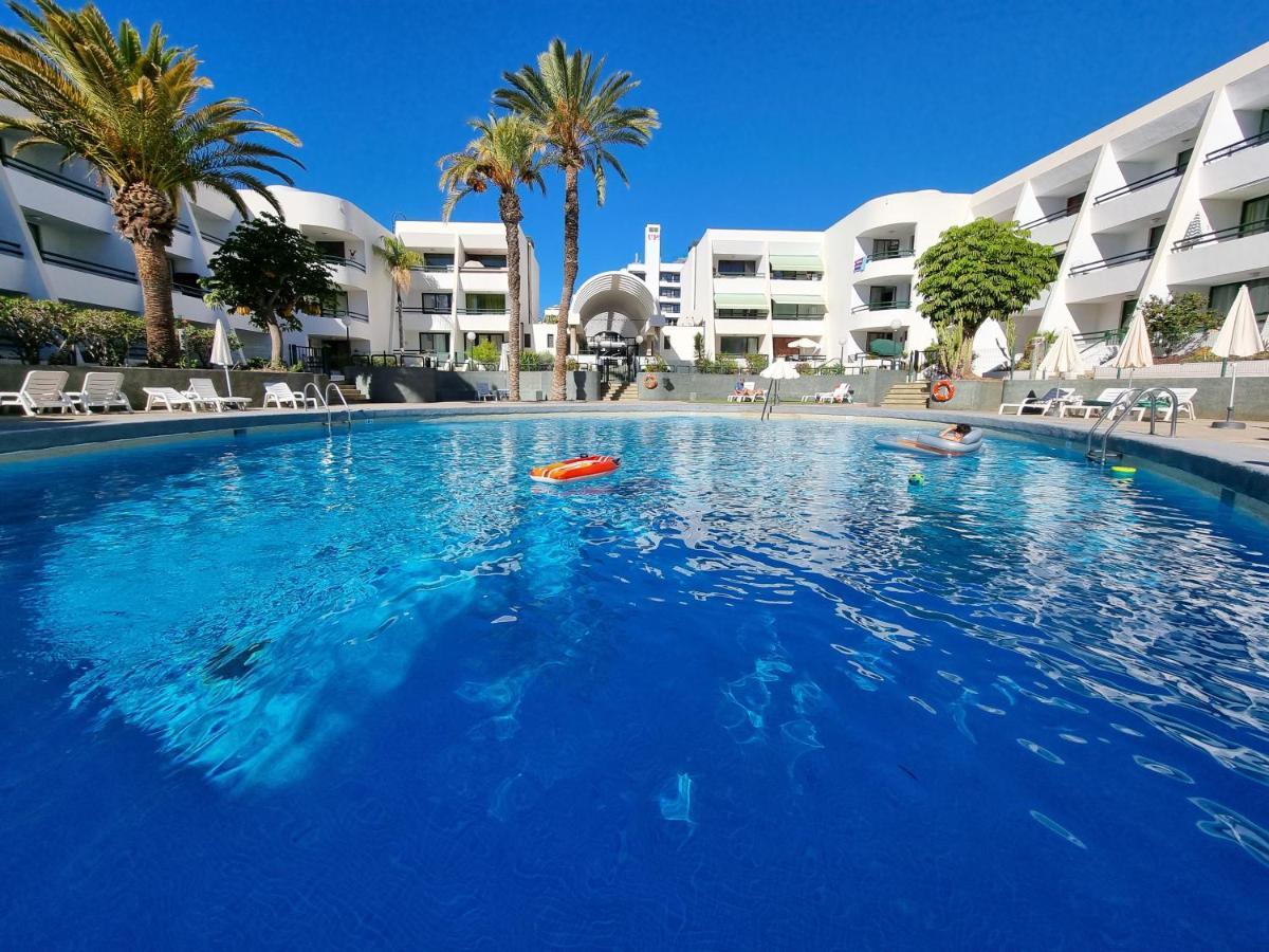 Apartment Casa Palmera Only 150 Meters To The Beach, Heated Pool, Wifi, Sat-Tv, Balcony With Poolview Arona  Exterior foto